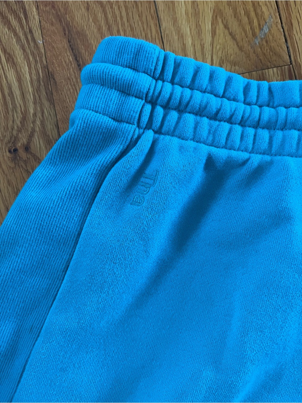 Aritzia Bright Turquoise Lounge Shorts - Picture 3 of 3